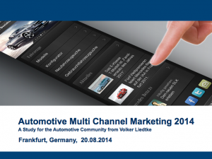 Automotive Multi Channel Marketing 2014 (V. Liedtke)