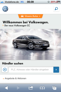 VW Mobile Brand Portal