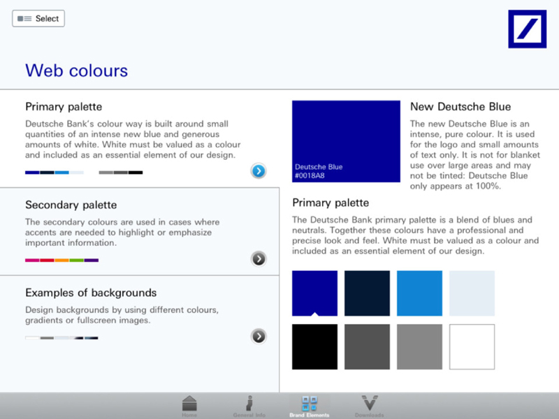 Style Guide App - Farben