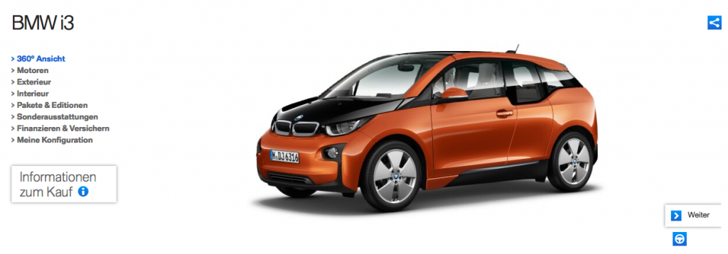 BMW i3 Konfigurator (Mackevision) - Blogomotive | Automotive Marketing ...