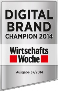 Digital Brand Champion 2014 (Wirtschaftswoche & Diffferent)