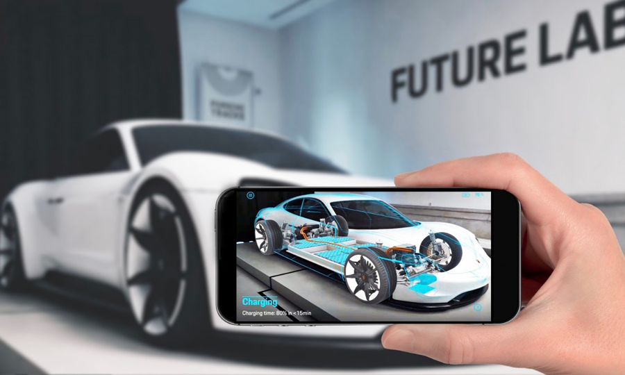 Mission E Augmented Reality: Verknüpfung der physischen und digitalen Welt (Porsche)